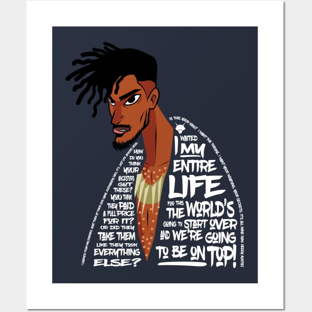 Killmonger's Words Wall Art by Jones Factory